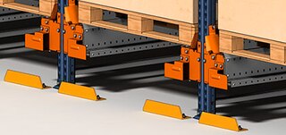 Pallet Shuttle racking system front and side protectors