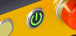 The on/off switch lets users turn the shuttle on and off