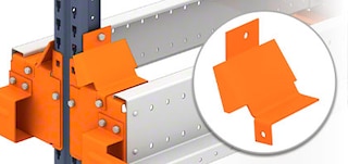 Pallet centralizer in Pallet Shuttle racking