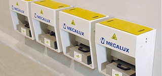 The charging station is used to recharge the vehicle’s batteries