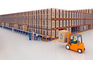 The Pallet Shuttle system can also be integrated with automated solutions such as pallet conveyor systems