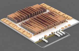 With the Pallet Shuttle system, it is possible to configure very deep storage lanes