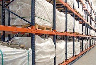Warehouse push-back racks are ideal for facilities with medium-turnover SKUs