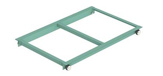 Extra cross ties reinforce the carts