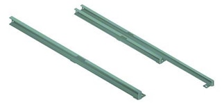 In a push rack system, the rails enable the movement of the carts