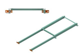 The 2-pallet set consists of just 2 rails and 1 cart