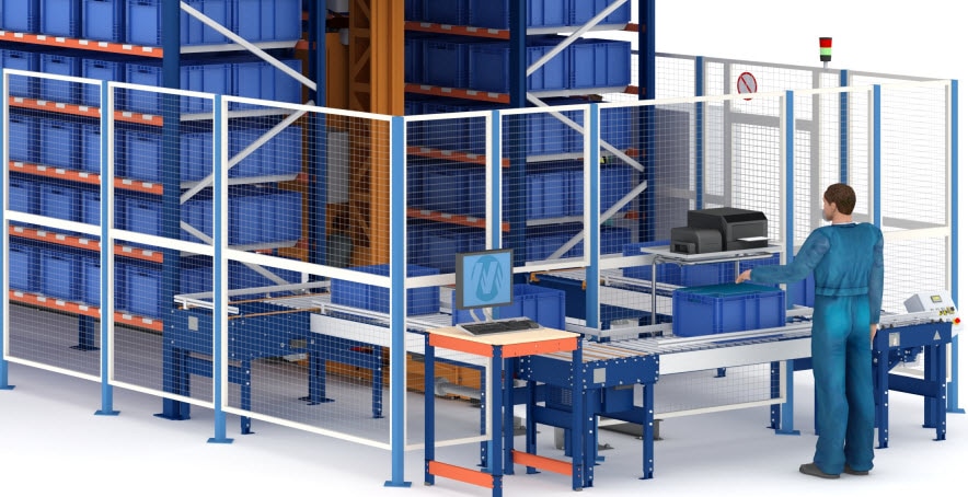 Airgrup's AS/RS for boxes system with capacity for 3,852 boxes