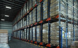 The Pallet Shuttle system allows Islandaire to maximize its storage capacity and offers greater diversification because each channel can store a different item