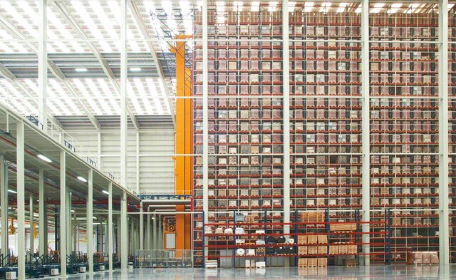 The new warehouse covers more than 75,000 square feet and has a capacity of more than 65,000 pallets