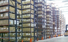 The surface area of the warehouse has been optimized using Wide Span Shelving from Mecalux