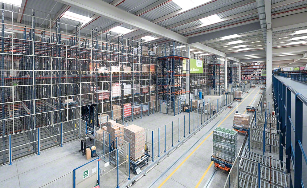Automatic Pallet Shuttle with transfer cars for logistics operator Luís Simões Automatic Pallet Shuttle with transfer cars for logistics operator Luís Simões