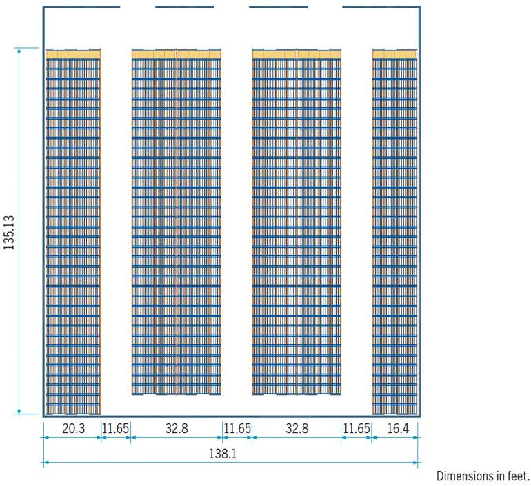 Pallet rack capacity comparison Interlake Mecalux